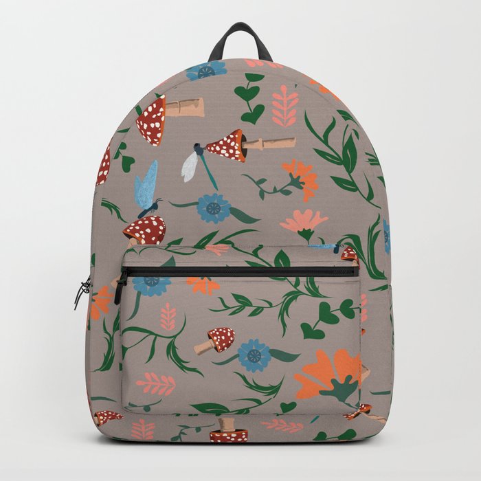 Toadstools and Flowers Backpack