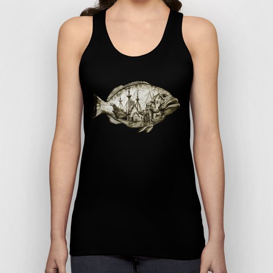 fish Unisex Tank Top
