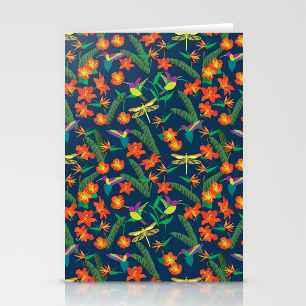 Bird of Paradise Tropical Print Stationery Cards