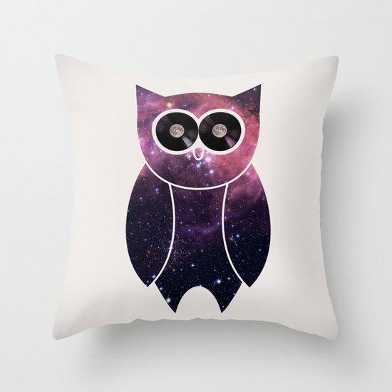 Owl Night Long Throw Pillow