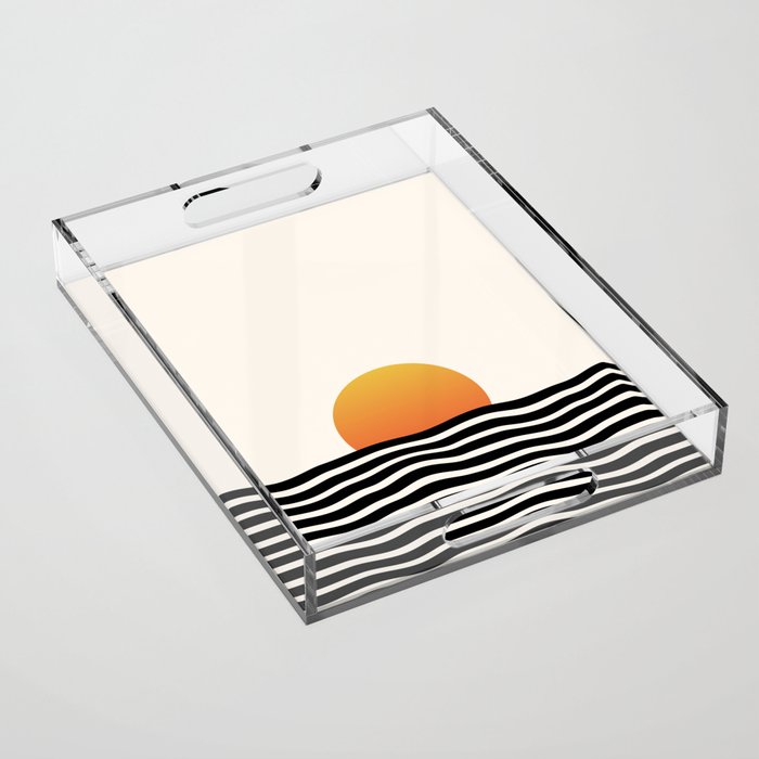 Modern Sunset Acrylic Tray