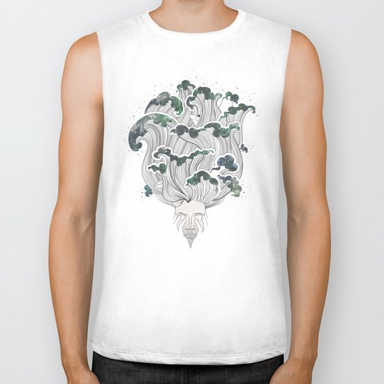 Storming mind | White Biker Tank