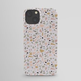 terrazzo pink iPhone Case