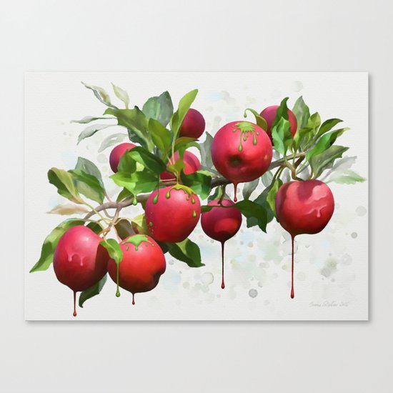 Melting Apples Canvas Print
