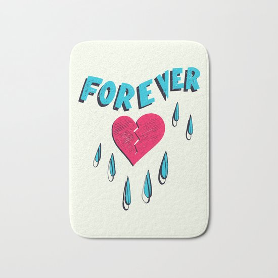 Forever HeartBroken Bath Mat