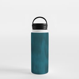 Tropical Dark Teal Inspired by Sherwin Williams 2020 Trending Color Oceanside SW6496 Fusion Water Color Blend Water Bottle