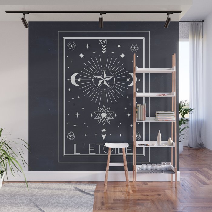 L Etoile Or The Star Tarot Wall Mural By Cafelab Society6