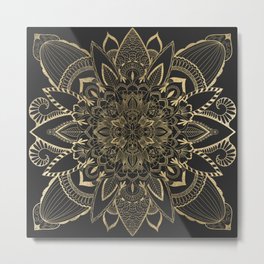 Abstract geometric black gold spiritual floral mandala Metal Print | Mandala, Inspirational, Goldmandala, Gold, Blackgoldmandala, Mandalas, Symbol, Meditation, Floralmandala, Eclectic 