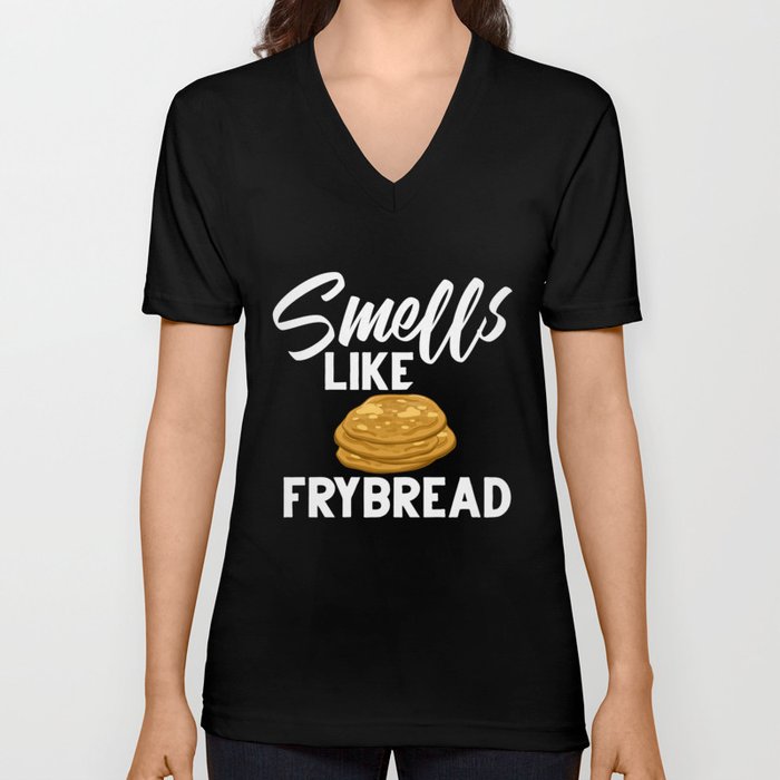 Frybread Fry Bread Indian Taco Native American V Neck T Shirt