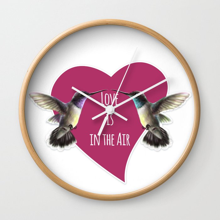 Love is in the Air Wall Clock