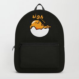 Gudetama Sigh... Backpack | Sanrio, Lazy, Lazyegg, Egg, Gudetamaegg, Japanese, Gudetamamerch, Kawaii, Graphicdesign, Japan 