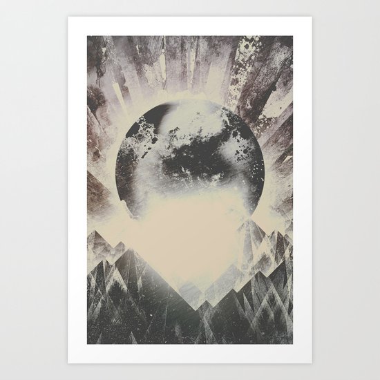 New day new mountains to climb Art Print