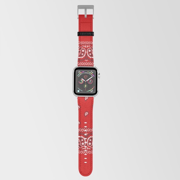 Bandana in Red Classic Red Bandana Apple Watch Band by Walk on