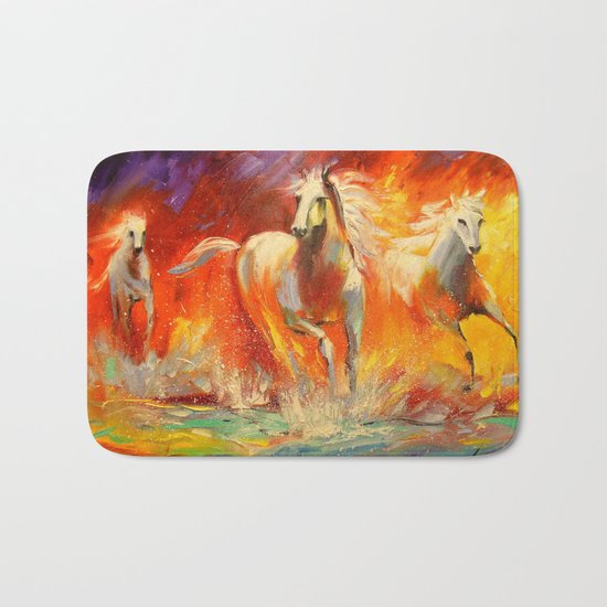 Horses Bath Mat