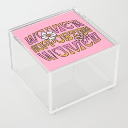 Women Supporting Women | Hippie Style  Acrylic Box