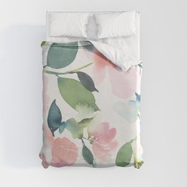 Soft florals Duvet Cover