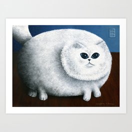 Fat Cat Art Print