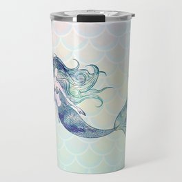 Watercolor Mermaid Travel Mug
