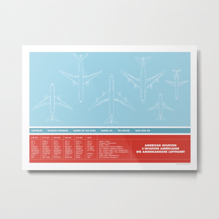 America aviation Metal Print