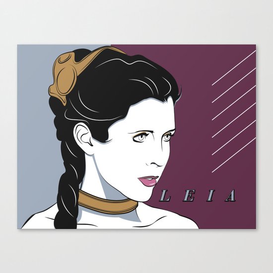 80s Princess Leia Slave Girl Canvas Print