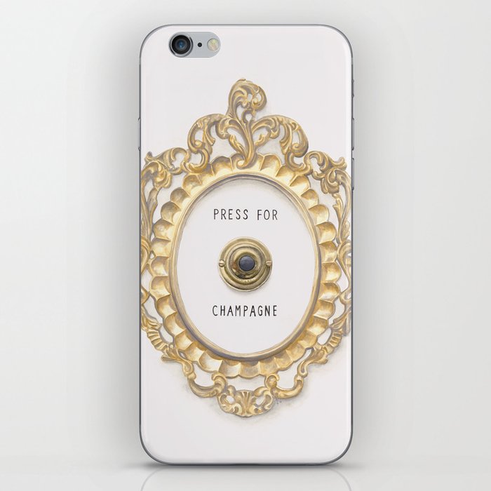 Press For Champagne iPhone Skin
