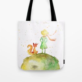 Little Prince and Fox Tote Bag
