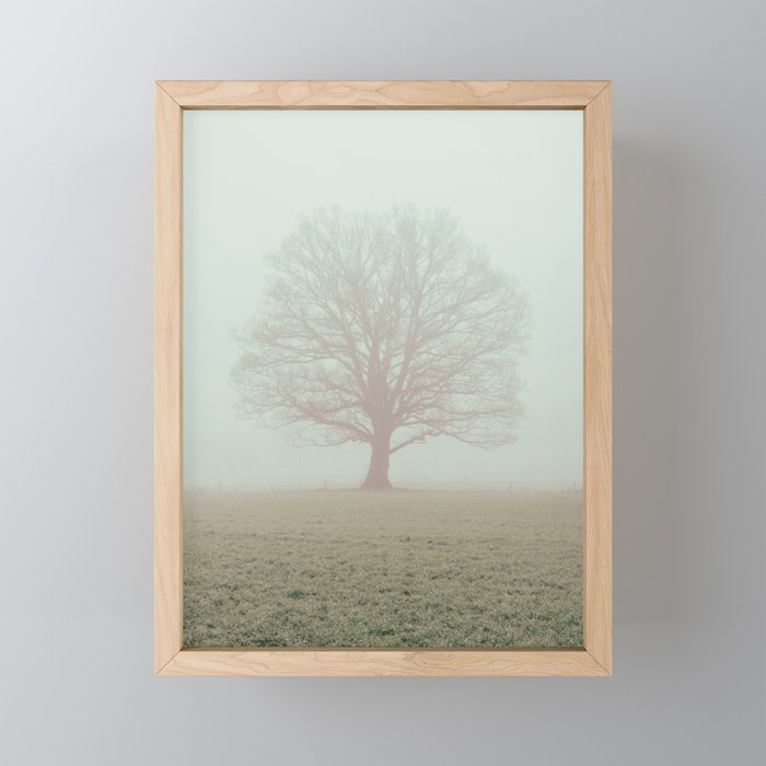 Oak tree Framed Mini Art Print