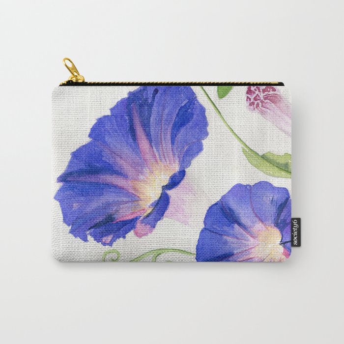 Morning Glory Bloom Carry-All Pouch
