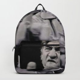 Johnny#Cash Flipping the Bird Premium Paper Poster Backpack | Johnny, Paper, Illustration, Graphicdesign, Cash, Cartoon, Bird, Abstract, Flipping, Vector 