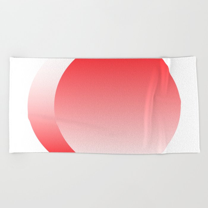 The Red Ellipse Beach Towel