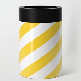 Stripes Deep Yellow Can Cooler