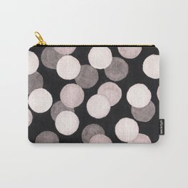 Deep Contrast Dots Pattern Carry-All Pouch