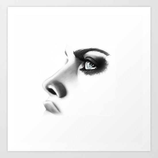 Fashion Illustration - Close Up Art Print