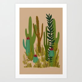 Cactus Garden Art Print