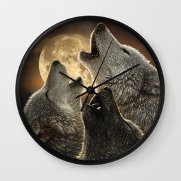 Wolf Trinity Wall Clock