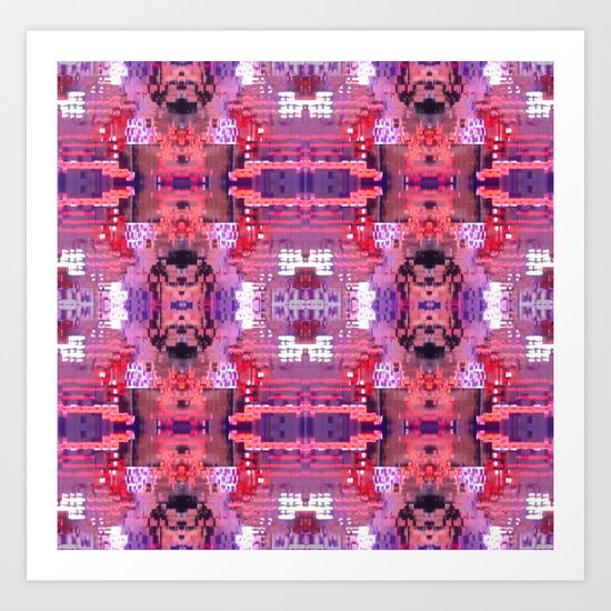 Purple Pixels Pixie Art Print
