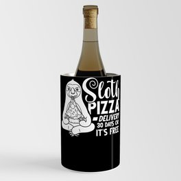 Sloth Eating Pizza Delivery Pizzeria Italian Wine Chiller