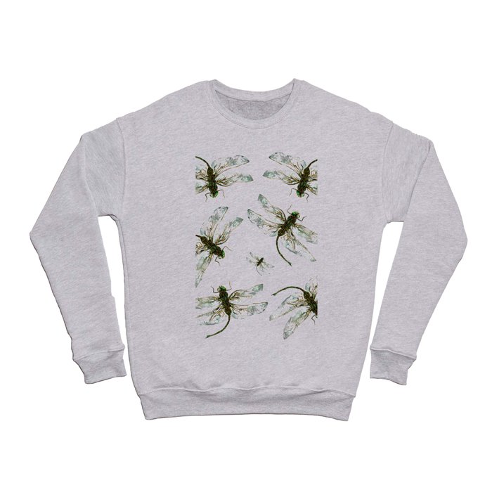 green dragonflies Crewneck Sweatshirt
