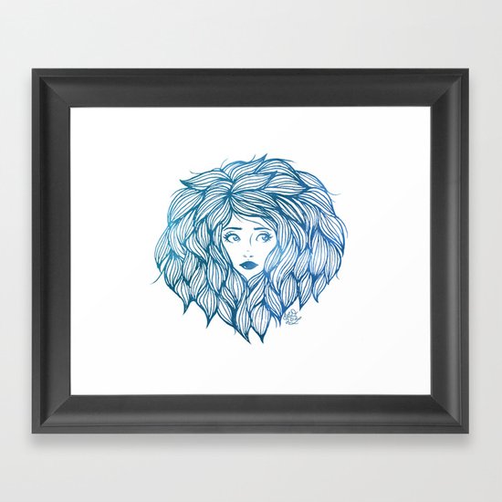 Hair Framed Art Print