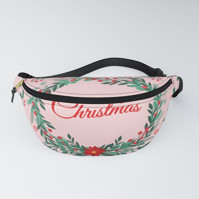 Merry Christmas Advent wreath Fanny Pack