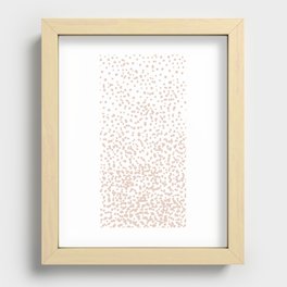 Pebbled Blush Pattern Recessed Framed Print