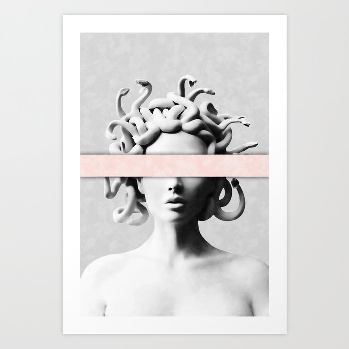Medusa portrait Art Print