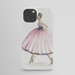 Sweet Pink Dress Watercolor Dress iPhone Case