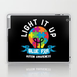 Light It Up Blue For Autism Awareness Laptop Skin