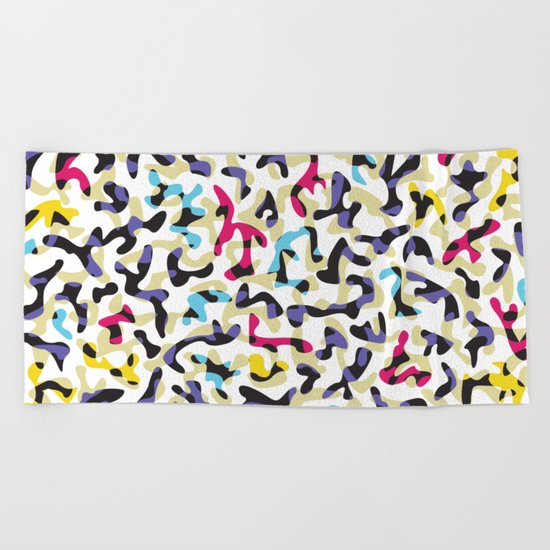 Glass ornate pattern #1. Beach Towel