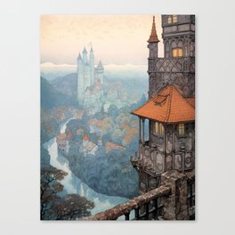 Castle Balcony Canvas Print