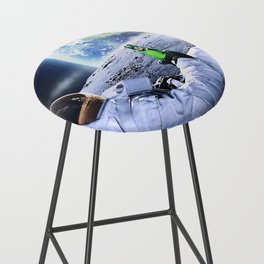 Astronaut on the Moon with beer Bar Stool