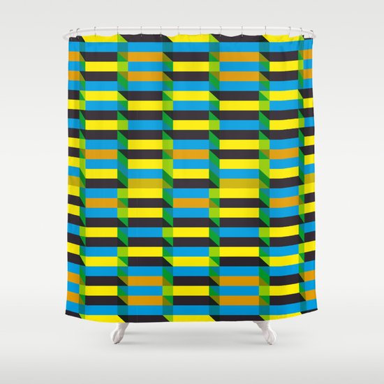 Cinetism and visual effect Shower Curtain