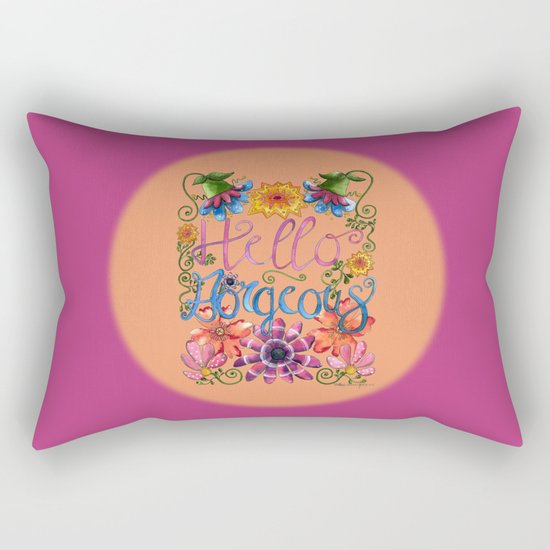 Hello Gorgeous 2 Rectangular Pillow