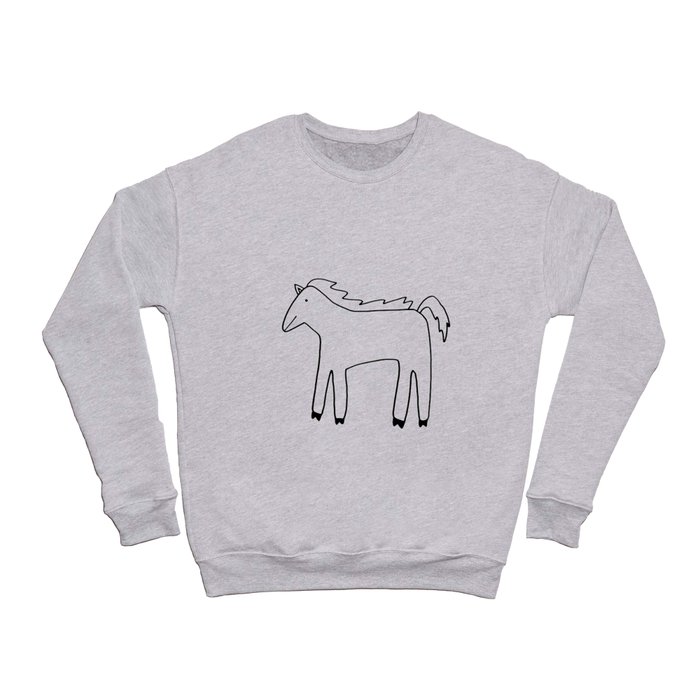 Horse Doodle Crewneck Sweatshirt